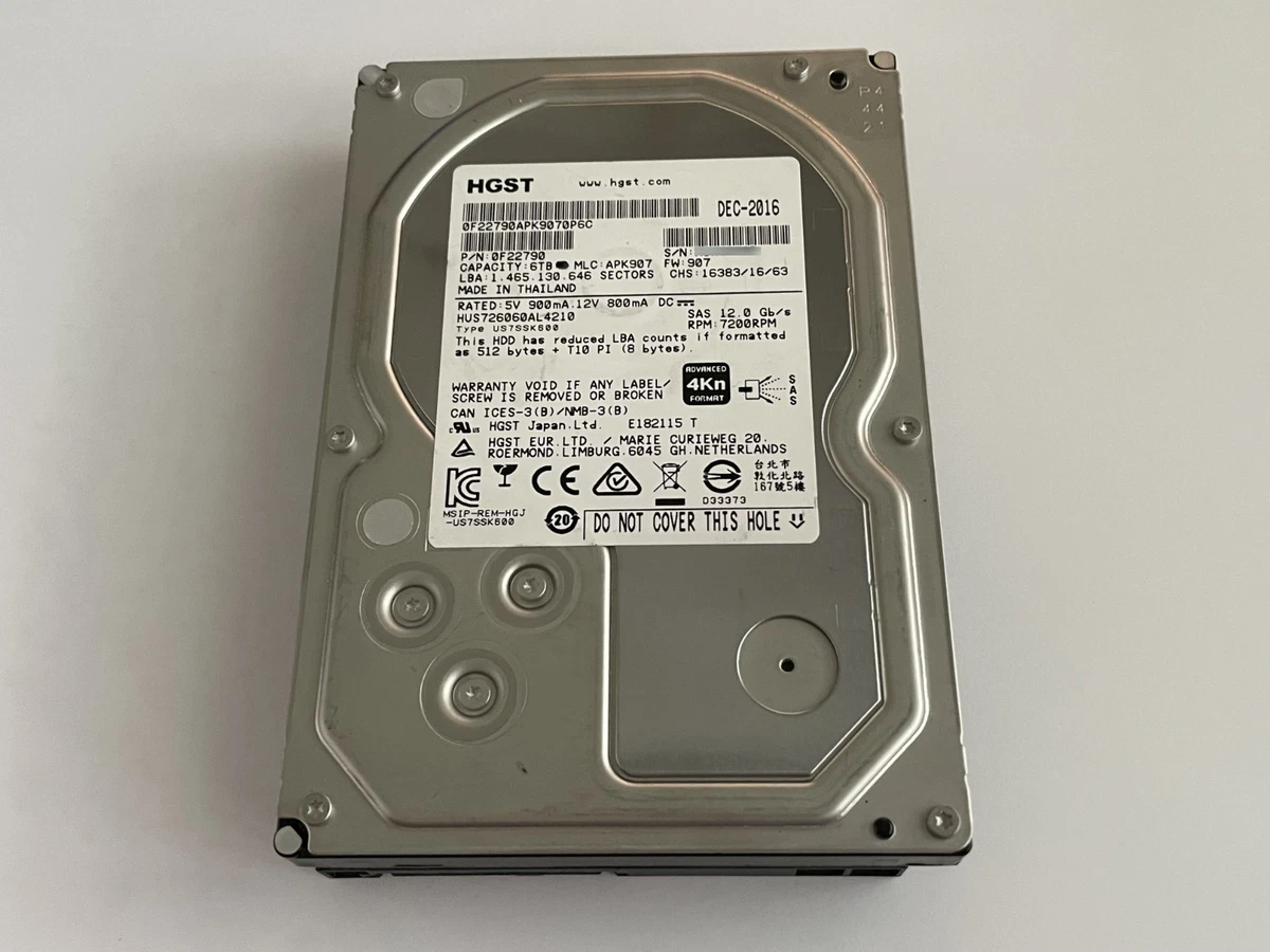 SAS Internal Hard Disk Drives 6 TB Storage Capacity for sale | eBay