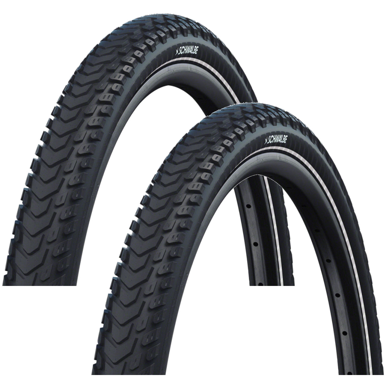 Комплект из 2 шин Schwalbe Marathon Mondial - 275 x 240 Решающий элемент проволока 18490₽