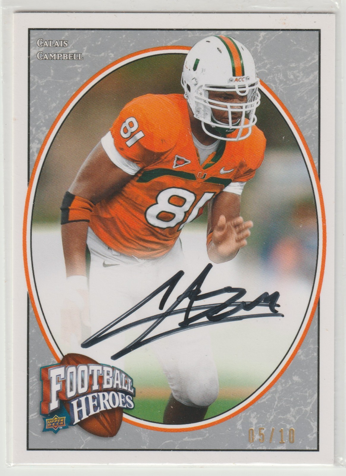 Calais Campbell Upper Deck Heroes #116 Base