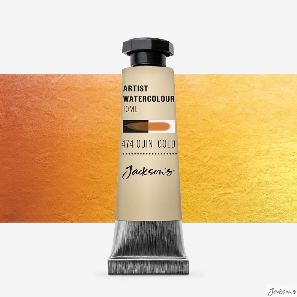 Jackson's : Artist Watercolour Paint : 10ml : Quinacridone Gold : Tube of Hig...