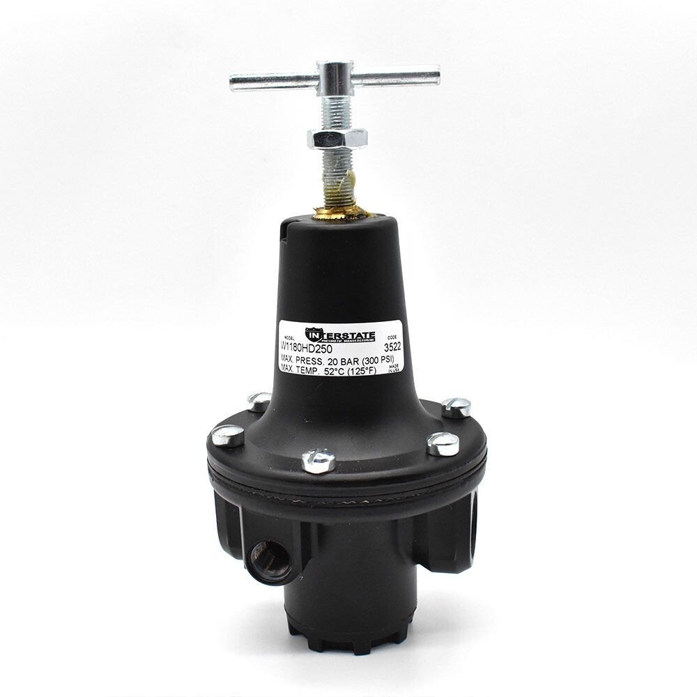 Buy Interstate Pneumatics W1180HD-250, 1/2" Large T-Handle Regulator - Mega Depot