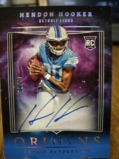2023 Origins Football Hendon Hooker on card auto numbered 43 of 49
