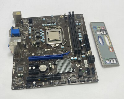 MSI H61M-E23 (B3) / MS-7680 VER:20 Intel Sockel 1155 Mainboard mit BackPlate