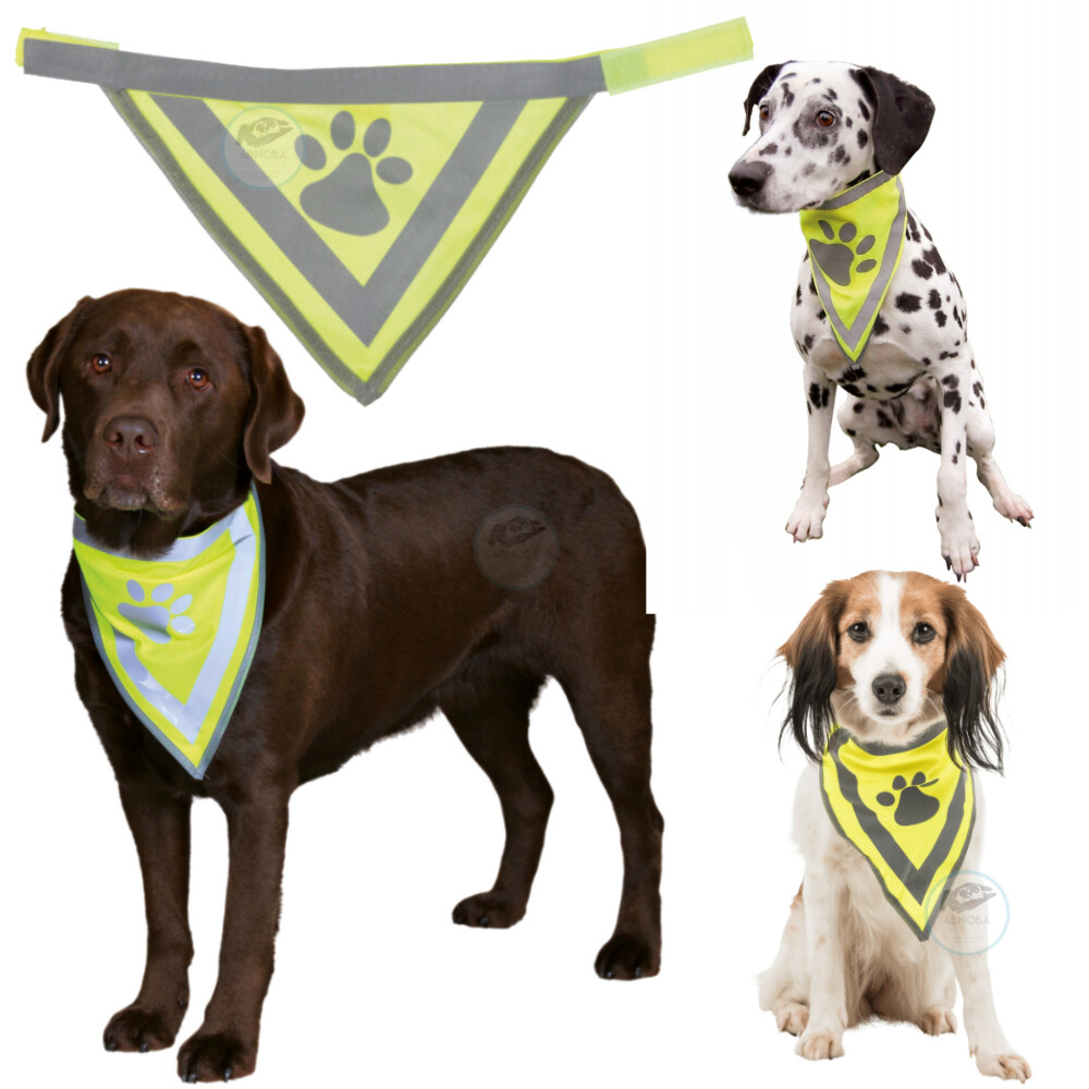 Trixie Dog Puppy Dark night walk Safety Neckerchief reflective Collar 30121 XS-S