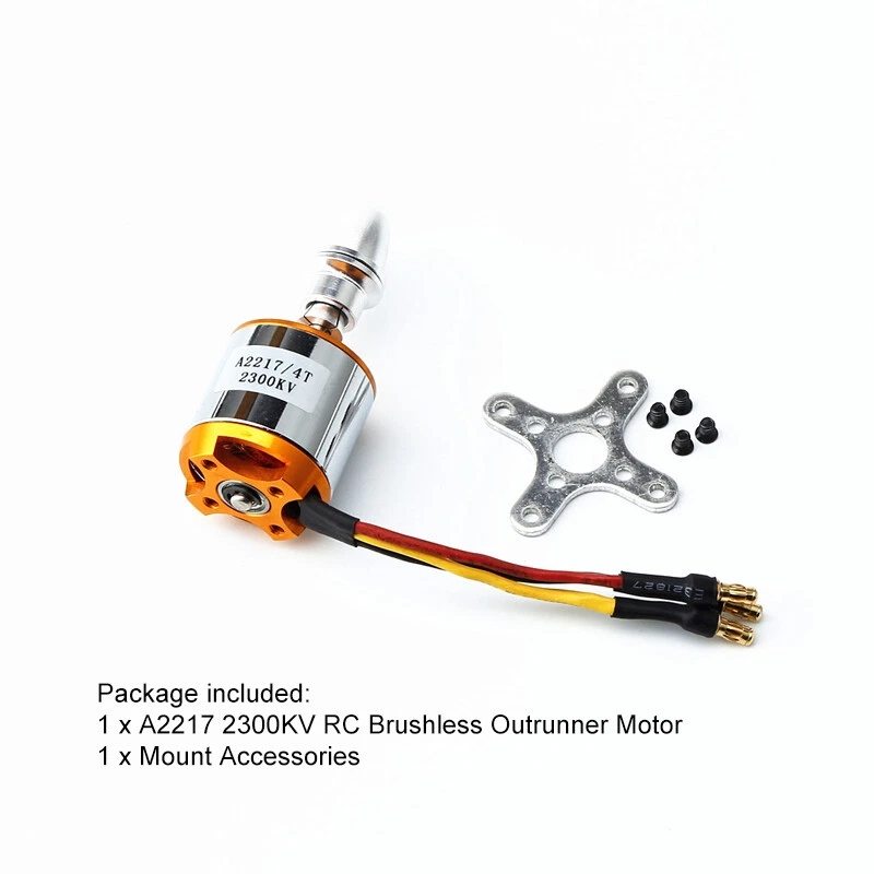 Quadcopter 2217 2300KV RC Brushless Outrunner Motor for RC Plane Helicopter - Image 2 of 4