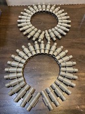  2 GENUINE Nerf Vulcan EBF 25 Round Ammo Belts Dart Chain Clip With 23 Darts