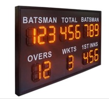 Electronic Cricket Score Board 