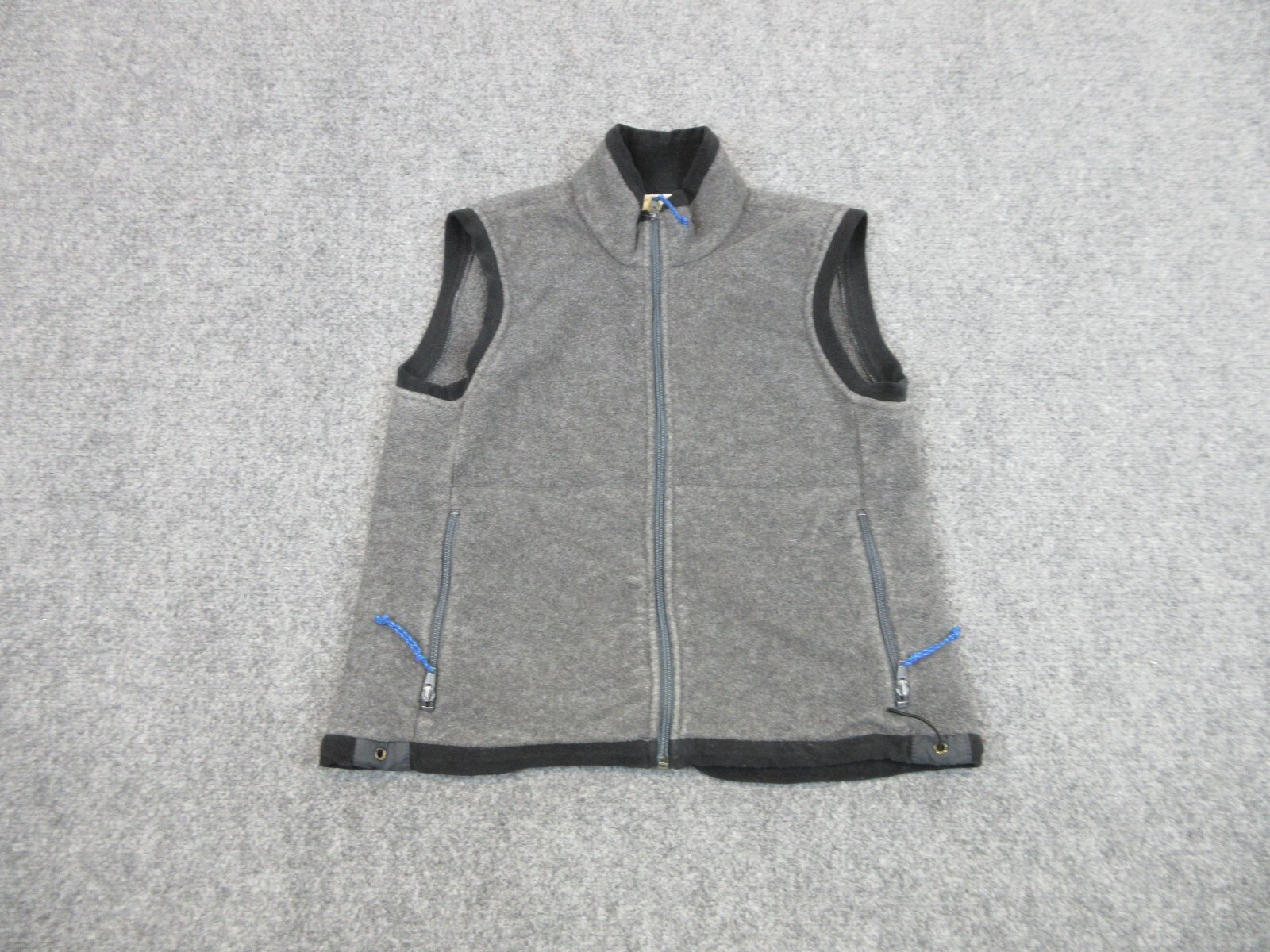 REI Vest Womens Small Gray Full Zip Fleece Outdoors Casual Pocket Ladies