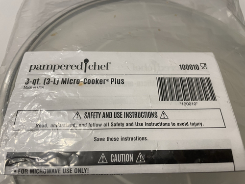 Pampered Chef Micro-Cooker 3 Quart Replacement Lid Only New Sealed 100010 - Picture 4 of 4
