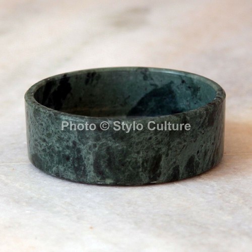 Round Unjoined Large Marble Tray Utility Green Scented Candle Tray for Bedroom - Picture 2 of 3