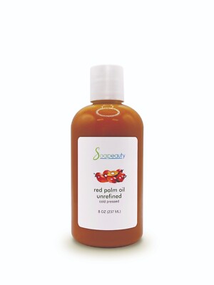 Red Palm Oil Cold Pressed Unrefined Virgin 100% Pure & Natural by Soapeauty