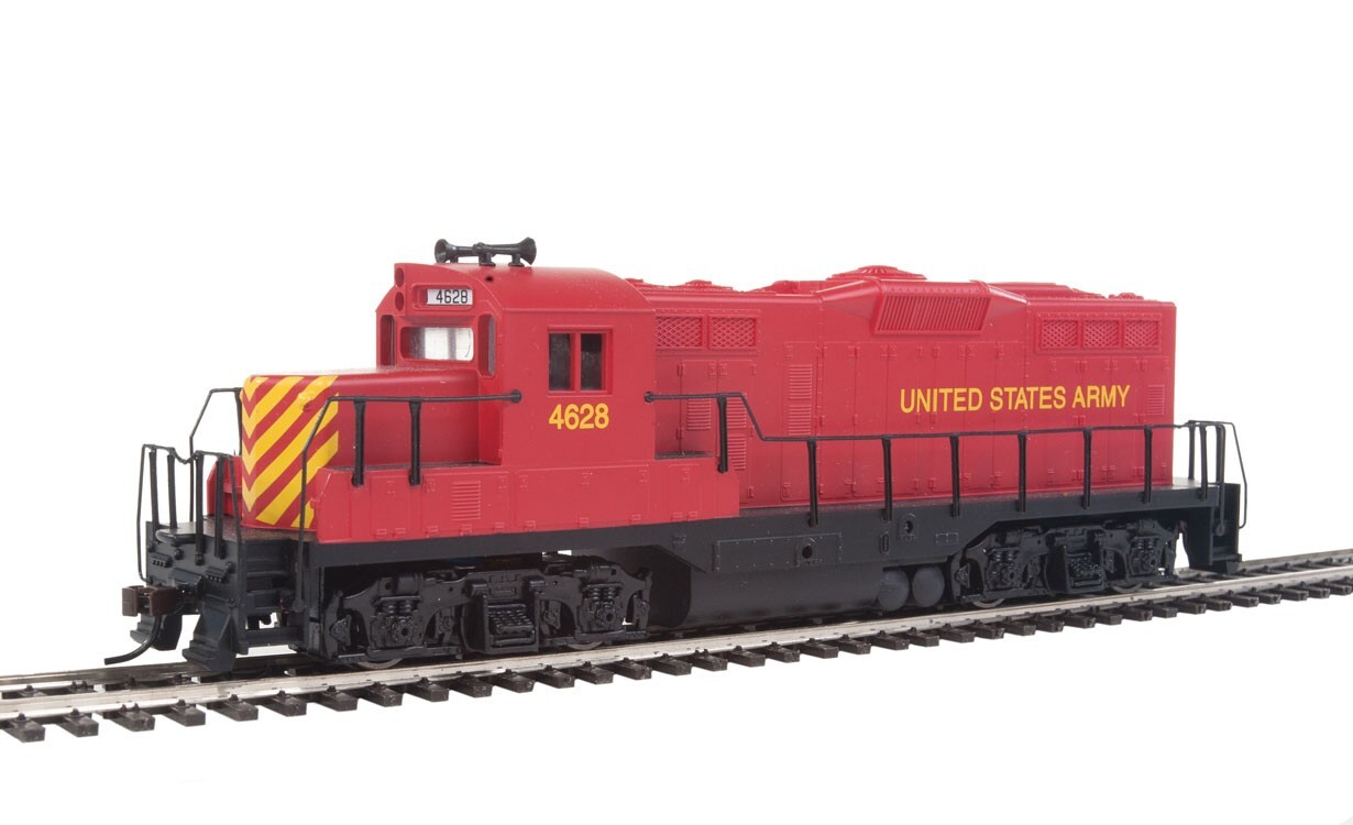 H0 Scale - Walthers Diesel Locomotive GP9M United States Army -- 458 New