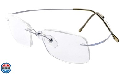 Eyekepper Titanium Rimless Reading Glasses Readers Men Women Silver +1.0