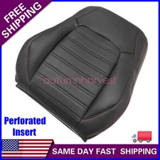Driver Top Leather Seat Cover Black For 2011-2018 Volkswagen Jetta Gli Autobahn Driver Top Leather Seat Cover Black For 2011-2018 Volkswagen Jetta Gli Autobahn