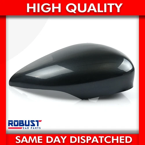 RIGHT DRIVER DOOR WING MIRROR COVER PAINTED SEA GREY FOR FORD FIESTA (2008-2017)