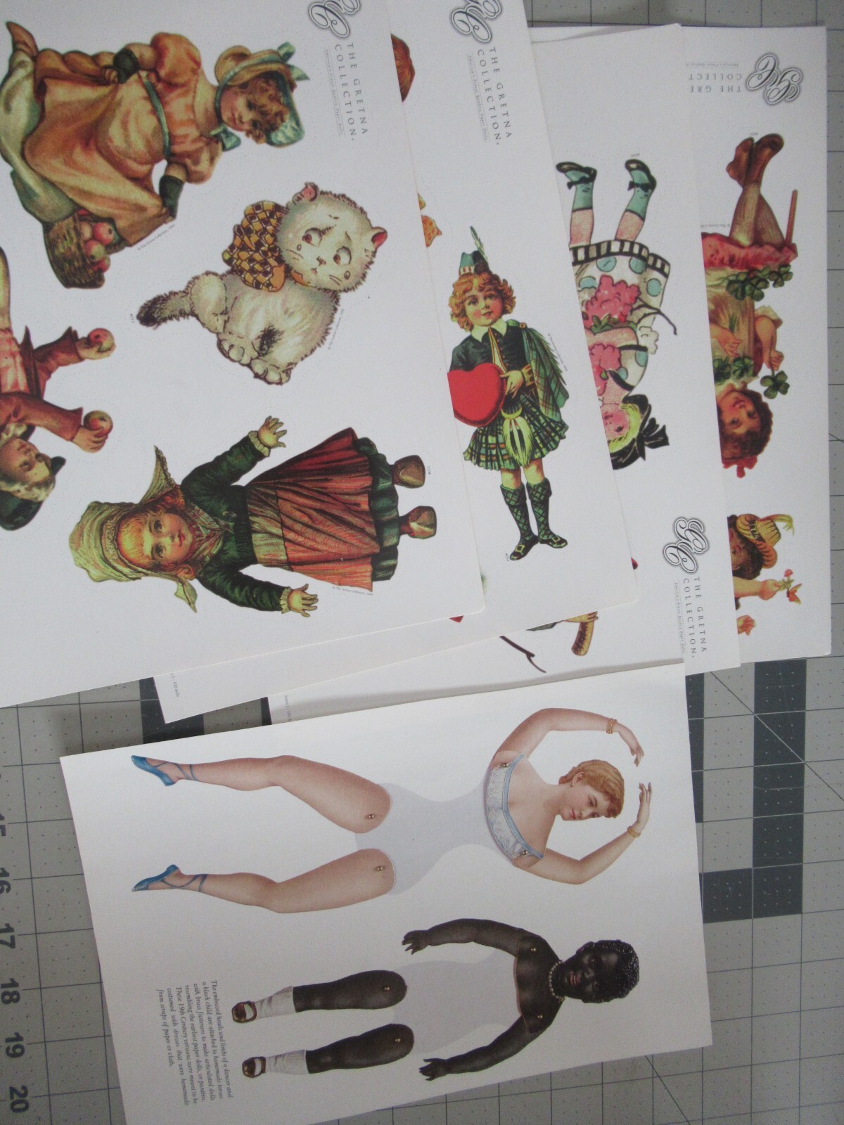 Lot of 4 Paper Dolls The Gretna Collection