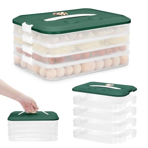 Food Storage Containers with Lids, Plastic Cookie Storage Containers