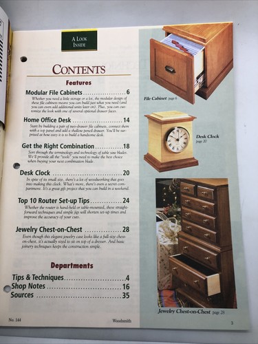 Woodsmith Woodworking Magazine Vol 24 / no 144 - December 2002 - Picture 2 of 4