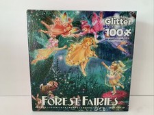 Forest Fairies Glitter Fairy Ring of Six 100-Piece Jigsaw Puzzle