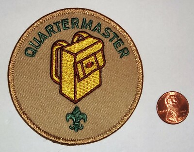 BSA OA BOY SCOUTS OF AMERICA INSIGNIA POSITION PATCH PUT QUARTERMASTER BROWN 