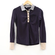 Napapijri Embroidered Polo Shirt Blouse Top Collared Cotton Ruched S 256811