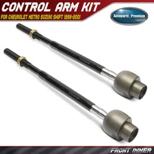 2x Front Inner Tie Rod End Kit for Chevrolet Metro Suzuki Swift Manual Steering