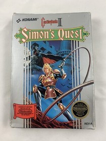Nintendo NES Vintage Konami Castlevania & Simon&rsquo;s Quest lotto di 2 completi!