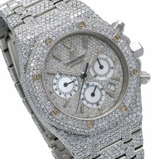 Audemars Piguet Royal Oak Silver 39mm 23.75 CTW Diamonds - 25860ST 2