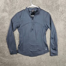 Spyder Active Womens Half Zip Pullover Fleece Lined Top SP817 Size Small Blue
