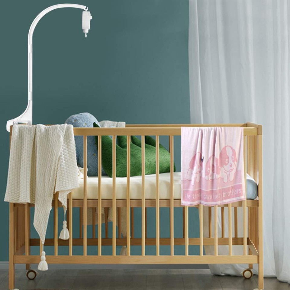 25 Inch Baby Musical Crib Mobile Bed Holder Infant Bed Decoration Toys