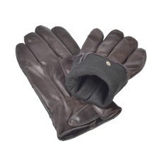 Reed Men's Genuine Leather Thinsulate Driving Gloves - Factory Drop Ship - Brown