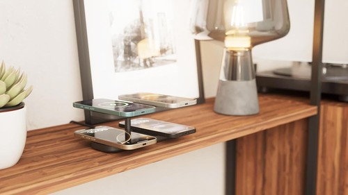 Zens Quattro Wireless Charger Pro 4, Adattatore Wireless MagSafe e Qi2 da 15 W p - Foto 6 di 6