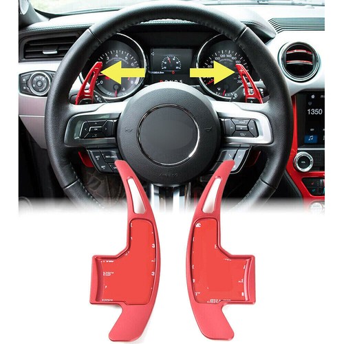 Steering Wheel Shift Paddle Extended Shifter Trim Cover Compatible with Ford Mustang