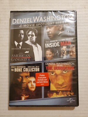 Denzel Washington: 4-Movie Spotlight Series (DVD 2013 3-Disc Set Canadian) New