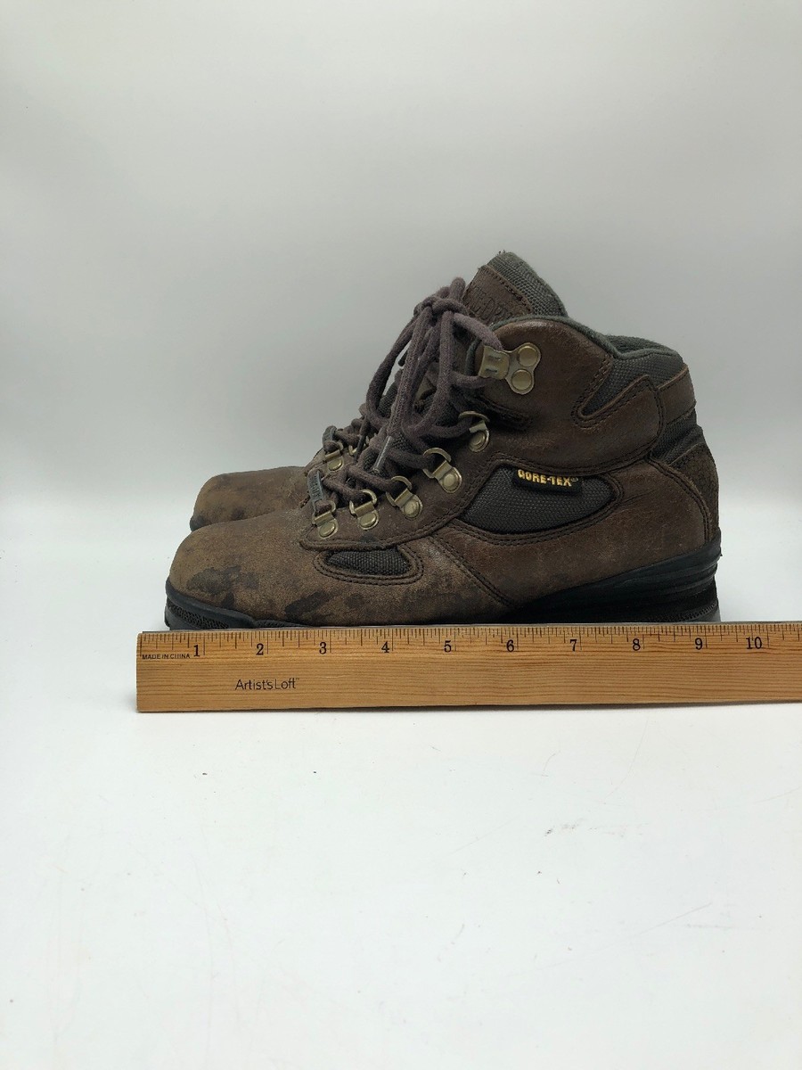 Redhead Bone Dry Womens Hiking Ankle Boots Brown Leather Gore-Tex