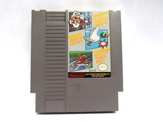 (1) Super Mario Duck Hunt WCTrack Meet Cart NES Nintendo