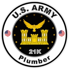 United States Army Plumber Sticker Military Soldier Decal 5"