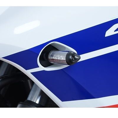 R&G Front Indicator Adapter Kit Black (Pair) Honda CBR300R 2014 - 2020