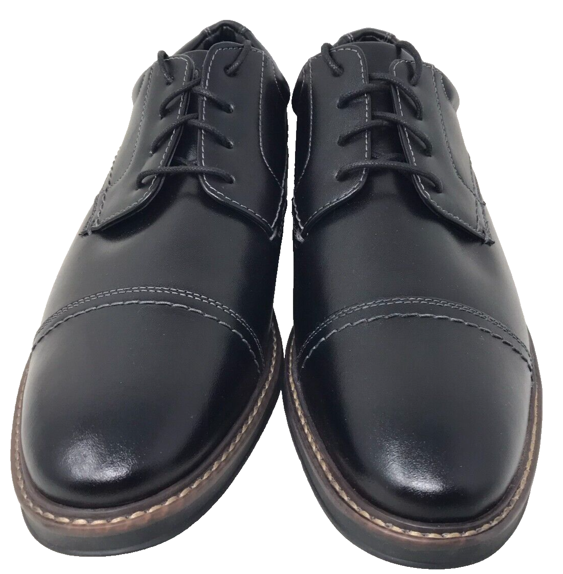 Nunn Bush Men's Westfield Comfort Lace Up Leather Dress Shoes Blk Size 10  100J