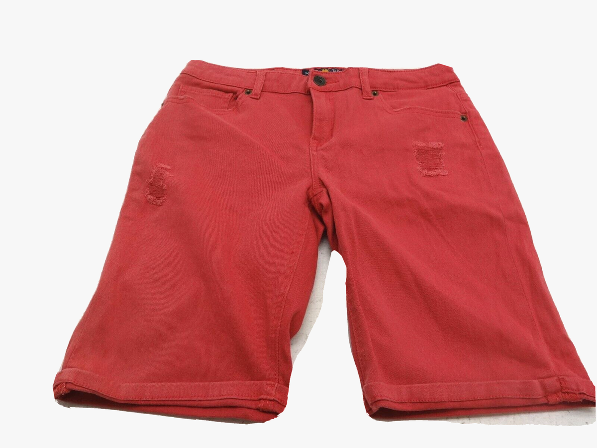 Lucky Brand Kendall Short Dark Pink Denim Bermuda Cuff Leg Girls