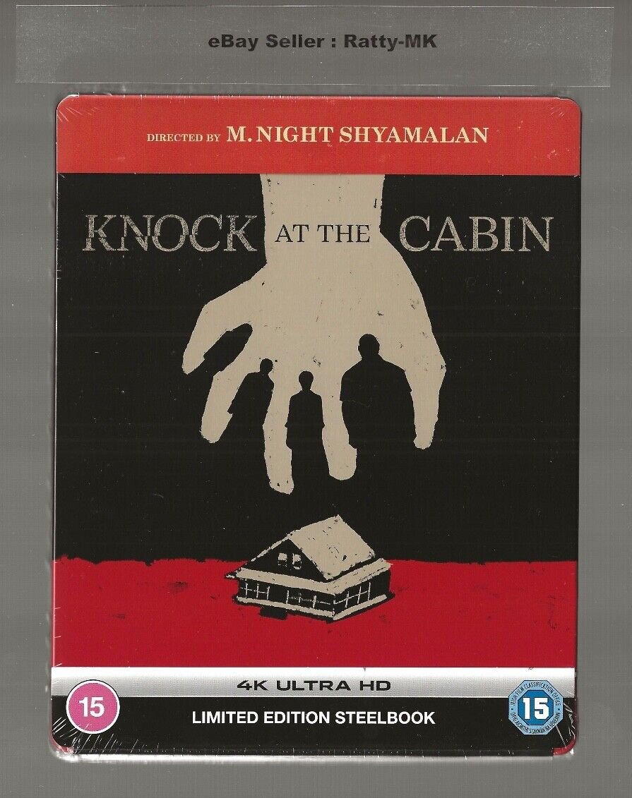 KNOCK AT THE CABIN - UK EXCLUSIVE 4K UHD BLU RAY STEELBOOK - NEW & SEALED