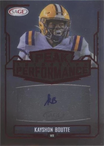 2022 SAGE Low Series Kayshon Boutte #PKA-KB2