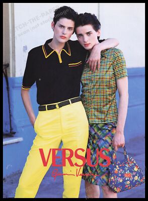 Gianni Versace Versus 1990s Print Advertisement Ad 1996 Clothing