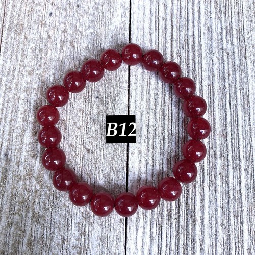 Natural Glass Bead Bracelet Beaded Conscious Goods Luck Love Handmade 8mm - Picture 13 of 13
