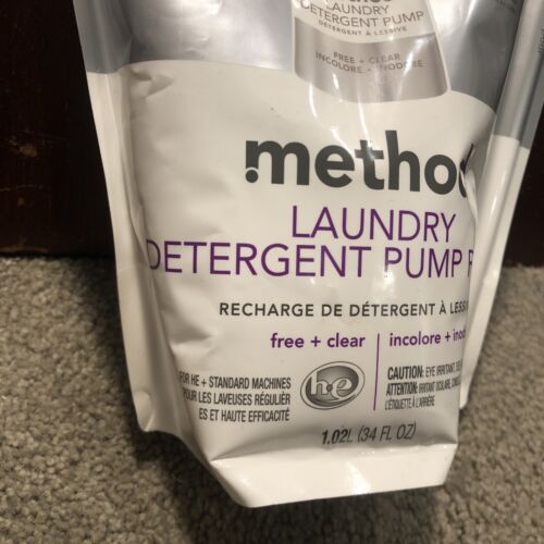 Method Laundry Detergent Pump Refill Free + Clear, 34oz - 85 Loads - Picture 2 of 8