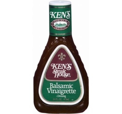 Ken's Steak House Balsamic Vinaigrette Salad Dressing 16 oz Kens