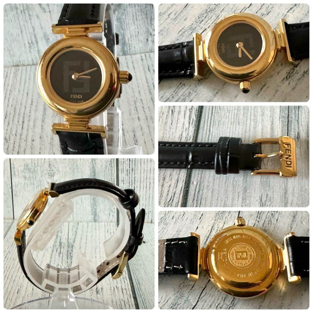 【電池交換済】FENDI フェンディ 腕時計 320L ブラック ラウンド FENDI Watch 320L Gold Round Used From Japan Check description | eBay