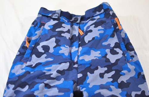 boy's Amazon Essentials ski pants size M(8) blue camo adjustable waist insulated - Picture 5 of 8