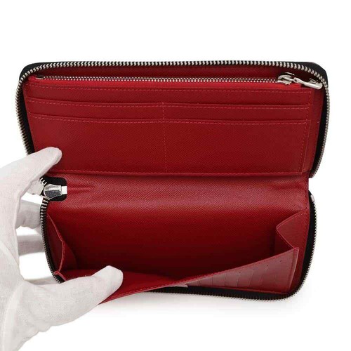 LOUIS VUITTON Zippy wallet Vertical Damier Graphite/Print Rouge/Multicolor N... - Picture 5 of 12