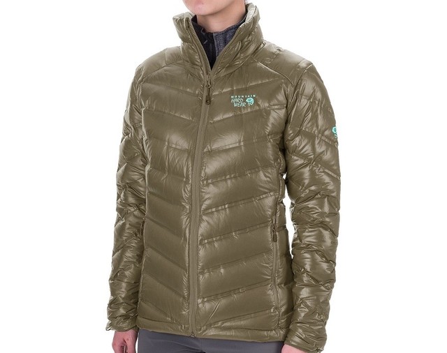 Mountain Hardwear Stretchdown Lightweight Down Jacket Womens Small Stone Green For Sale Online Ebay